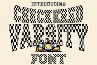 Unlock Creative Designs with Checkered Varsity Font