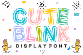 Playful Blink Fonts for Creative Projects