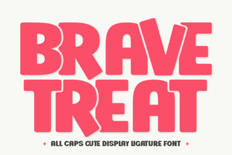 Brave Treat Font: Creative Typeface Design & Inspiration
