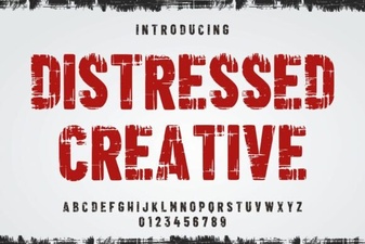 Distressed Fonts: Creative Designs & Typography Ideas