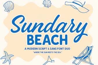 Free Font Pairing Ideas for Beach-Themed Designs