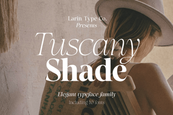 Creative Design Projects with Tuscany Shade Font